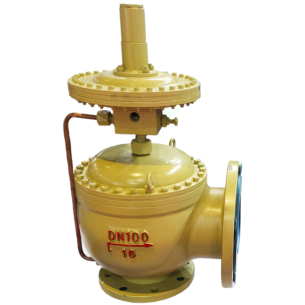 Ultra low pressure diaphragm pilot safety valve